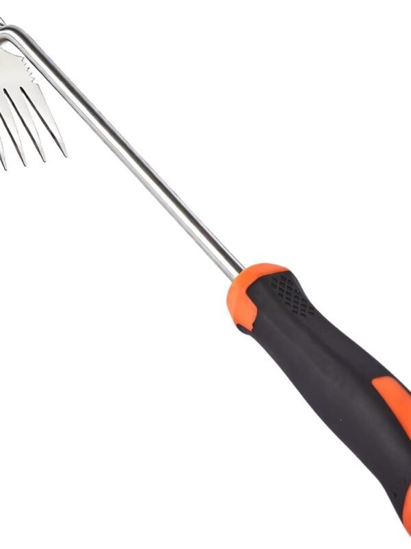 Weed Puller Tool, Rubber Handle Garden Manual Weeder Tool, Portable Stainless Steel Weeding Tools, For Hand Weeder Puller for Vegetable Gardening Backyard Farm Planting & Uprooting Weeding Tool