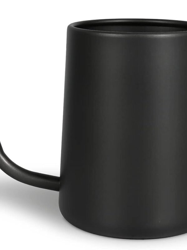Watering Can for Indoor Plants, 35 oz/1000 ml Metal Stainless Steel Pot with Long Spout for House Plants Bonsai Outdoor Garden Flower Decorative (Black)