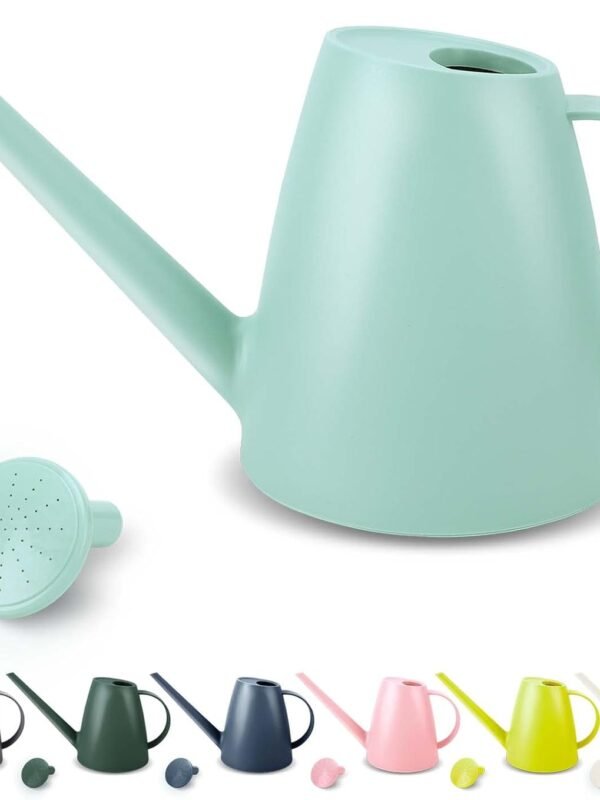 Watering Can for Indoor Plants, Small Watering Cans for House Plant Garden Flower, Long Spout Water Can for Outdoor Watering Plants 1. 8L 1/2 Gallon (Green)