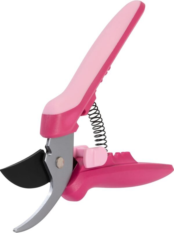 Floral Pruning Shears - Plant Cutting Scissors/Garden Clippers For Deadheading and Working with Flowers - Rose Petal Pink