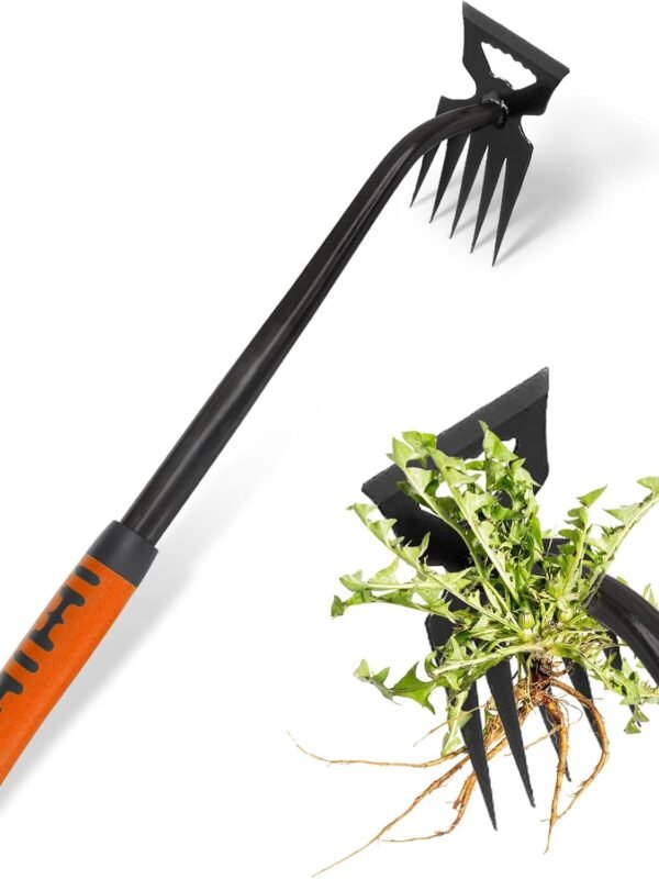 New Weed Remover Tool, Multifunctional Hand Weeder Tool, Portable Garden Weeding Tools, Weeding Artifact Uprooting Weeding Tool for Yard and Garden (5 Tines)