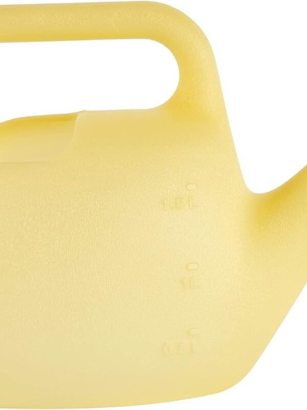 Translucent Watering Can: 1.5 Liter - Goldfinch Yellow - 4 Gallon Capacity, Easy to See Water Level, Loop Handle, Durable Resin, for Indoor and Outdoor Use, Gardening
