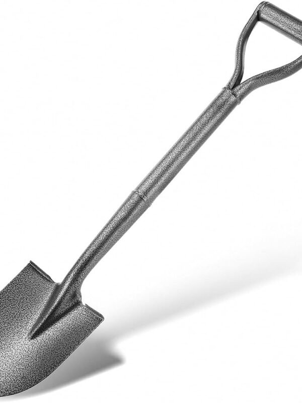 All Metal Shovels for Digging Gardening - 30in Small Shovel Spade with Short D Handle and Steel Blade - Perfect for Camping Planting Overlanding