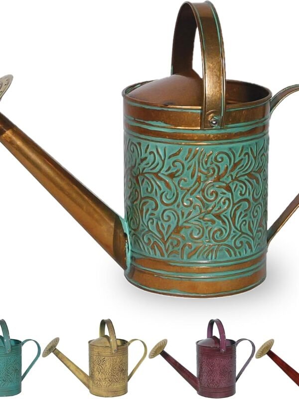 Vintage Copper Morgan Metal Watering Can, 1 Gallon